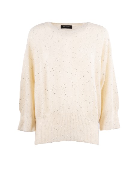 Shop FABIANA FILIPPI  Pull: Fabiana Filippi maglia in mohair.
Manica a 3/4.
Micro paillettes in punto micro chicco riso.
Composizione: 67% poliammide – 33% mohair.
Made in Italy.. MAD265F040D817-0150